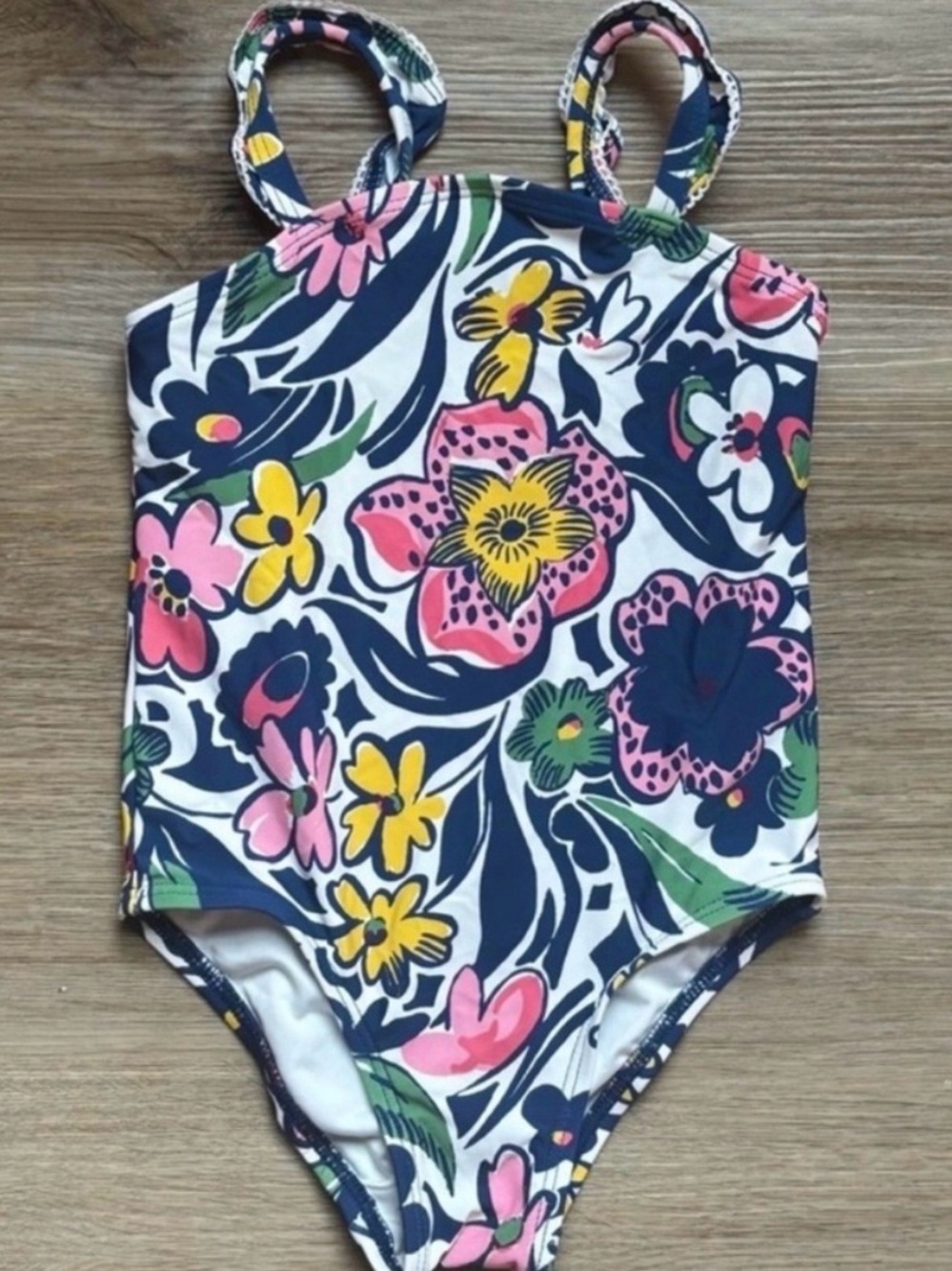 Roller Rabbit Girls Floral One Piece Swimsuit 12-18M NWOT Colorful Beach